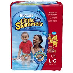 Huggies Little Swimmers Disposable Swimpants, Large, 17 Count (Character May Vary)