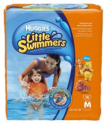 Huggies Little Swimmers Disposable Swimpants, Medium, 18 Count (Character May Vary)