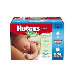 Huggies Natural Care Fragrance Free Baby Wipes Refill, 648 Count (Packaging may vary)