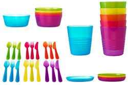 Ikea 36-piece Dinnerware Set, Assorted Colors