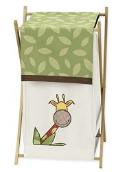 Jungle Time Baby/Kids Clothes Laundry Hamper for Sweet Jojo Designs for Jungle Time Bedding