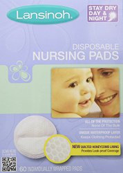 Lansinoh 20265 Disposable Nursing Pads, 60-Count Boxes (Pack of 4)