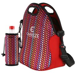 LUNCH BAG, This Neoprene Lunch Bag, Is a High Quality Insulated, Lunch Box, Lunch Tote, Bag. “HOLIDAY GIFT Package Includes” a Matching, Water Bottle Tote Bag.