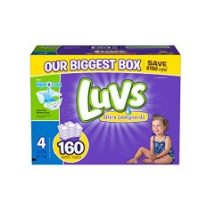 Luvs With Ultra Leakguards Diapers, Size 4, 160 Count