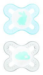 MAM Silicone Start Pacifier, Boy, 2-Count