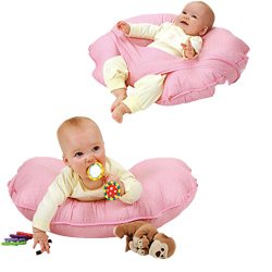 MAXU Cuddle-U Nursing Pillow Cushion Infant Baby Boppy BreastFeeding (Pink)