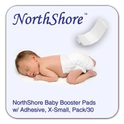 NorthShore Disposable Baby Diaper Doubler w/ Adhesive, X-Small, 30