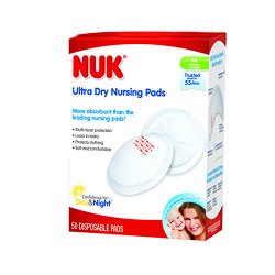 NUK Ultra Dry Disposable Nursing Pads, 50 Count