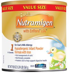 Nutramigen with Enflora LGG Baby Formula – 19.8 oz Powder Can (Pack of 4)