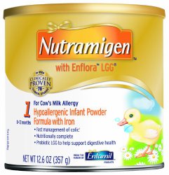 Nutramigen with Enflora LGG for Cow’s Milk Allergy Powder can, for Babies 0-12 Months, 12.6-Ounce Cans (Case of 6)