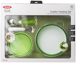 OXO Tot 4-Piece Feeding Set, Green