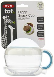OXO Tot Flippy Snack Cup with Travel Lid – Aqua