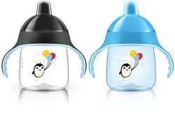 Philips Avent My Penguin Sippy Cup, Blue, 9 Ounce (Pack of 2), Stage 2