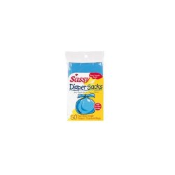 Sassy Disposable Scented Diaper Sacks-50 Cnt Pack