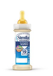 Similac Advance Newborn Infant Formula with Iron, Stage 1 Ready-to-Feed Bottles, 2 Ounce, (Pack of 48) (Packaging May Vary)