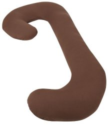 Snoogle Chic Jersey – Snoogle Replacement Cover with Zipper for Easy Use – 100% Cotton Knit – Chocolate