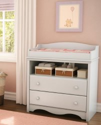 South Shore Heavenly Collection Changing Table, Pure White