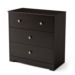 South Shore Little Teddy 3 Drawer Chest, Espresso