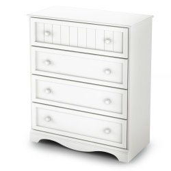 South Shore Savannah Collection 4-Drawer Chest, White
