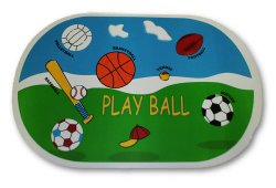 Sports “Play Ball” Vinyl Placemat Set of 2