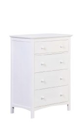 Summer Infant 4-Drawer Dresser, Cool White
