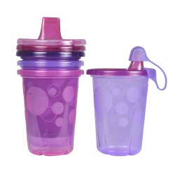 The First Years Take & Toss Spill-Proof 4-Pack Sippy Cups – 10 Ounce Pink