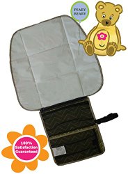 Travel Changing Pad Station & Diaper Change Kit All-In-One – Clutch Baby Bag and Large Streamlined Folding Diaper Changing Pad With Less Bulk by Peary Beary