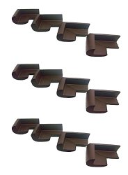 Viskey 4pcs/Set Baby Safety Rubber Foam Furniture Corners Guards Protector Brown 3sets