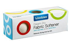 Woolzies 3 XL Wool Dryer Balls ,Natural Fabric Softener