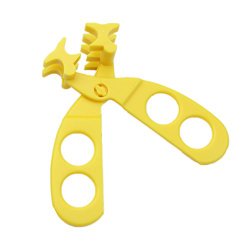 YSTD® New Toddlers Baby Portable Scissors Feeding Food Shears Cut Crush food Safe Care (Yellow)