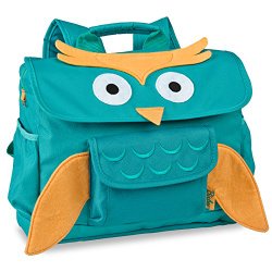Bixbee Animal Pack Owl Kids Backpack Small, Green