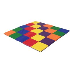 ECR4Kids SoftZone Patchwork Toddler Play Mat, Multicolored