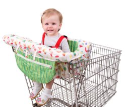 Eric Carle Shopping Cart Cover, Baby Cart Cover, Polyester, Adjustible Safety Straps, Multicolored