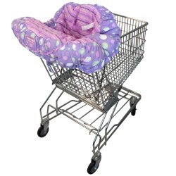 Floppy Seat® Shopping Cart and High Chair Cover, EZ Carry BagTM Style -Grape Sorbet