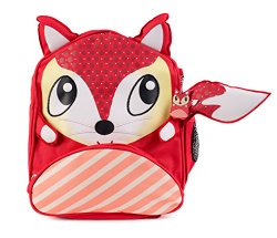 Green Frog Friends Little Kids Backpack, Lunch bag, School bag for Toddlers and Kids, Cute Fox Design