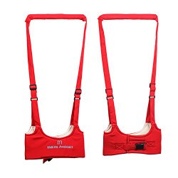 Ibepro Babywalker Baby Toddler Walking Assistant Protective Belt Carry Trooper Walking Harness Learning Assistant Learning Walk Safety Reins Harness Walker Wings (Red)