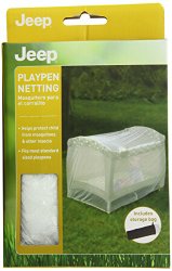 Jeep Playpen Netting, Baby Playpen Net For Weather and Insect Protection, Latex Free, White