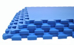 Non-Toxic 24″ X 24″ X ~9/16″ Extra Thick Non-Recycled Quality Waterproof Multi-purpose Blue Foam Mats (Set of 4)