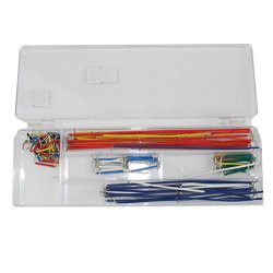 Pixnor 140pcs Breadboard Jumper Cable Wire Kit With Box for Arduino Board