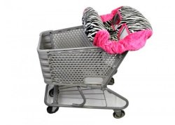 Shopping Cart Cover “Hot Pink Zebra”