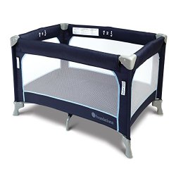 SleepFresh Celebrity Portable Crib, Regatta Blue, 0-36 Months