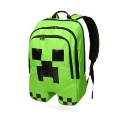ThinkGeek Officially Licensed Minecraft Creeper Backpack 100% Polyester 11* 4.7*17.7 INCH