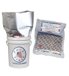 (10) 5 Gallon Genuine Mylar Bags (Made in USA) with 2000cc Oxygen Absorbers