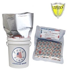 5 Gallon Hd Ziplock Mylar Bags with 2000cc Oxygen Absorbers (5)