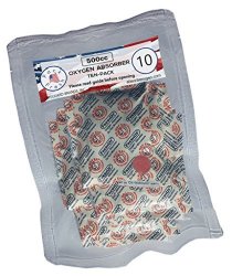 500cc Oxygen Absorbers in 10-packs (1 x 10-Pack)