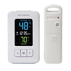 AcuRite 02028 Color Digital Thermometer with Indoor/Outdoor Temperature
