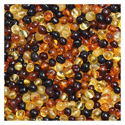 Baltic Amber Loose Beads 100 Pcs – Multicolored – 100% Genuine Baltic Amber Guaranteed