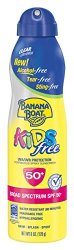 Banana Boat Sunscreen Kids Ultra Mist Tear-Free Sting Free Broad Spectrum Sun Care Sunscreen Spray – SPF 50, 6 Ounce