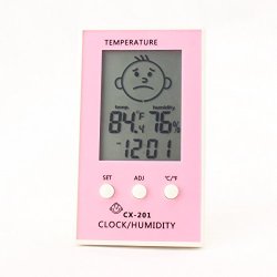BeGrit Indoor Hygrometer Thermometer for Baby Room Temperature Humidity Moisture Monitor, Digital Easy Instant Read with Smile/Unhappy Emotion Icon