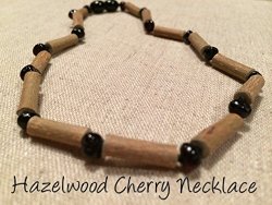 Black Cherry Hazelwood 12.5 to 13 inches Necklace for babies baby infant toddler bub for Gut issues; Eczema, Colic, Reflux, GERD, heartburn, and ulcers. 100% Satisfaction Guaranteed. 33-34 cm